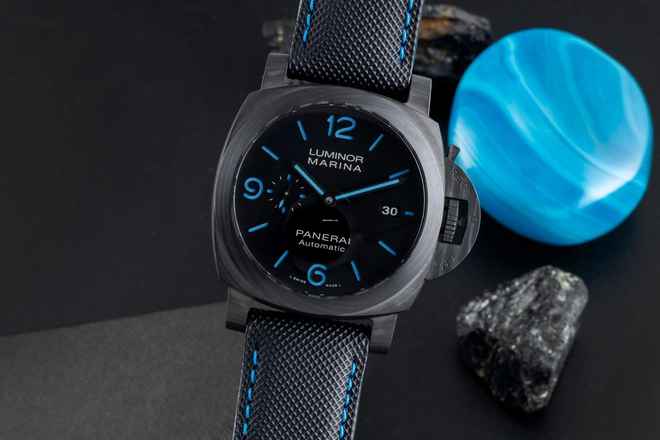 Panerai Luminor Marina Automatic Carbon Automatik Herrenuhr Ref. PAM01661 B&P 2022 