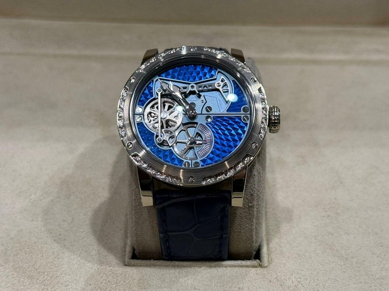 Louis Moinet Derrick Automation Unique Piece No.1/1 Whitegold handengraved (Oil-Pump) Full Set