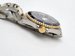 Thumbnail von Rolex Submariner Date Steel gold bluesy Box + Papers 1997