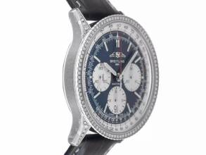 Thumbnail von Breitling Navitimer 1 B01 Chronograph Ref.AB0139631C1P1 2025 Full Set Ungetragen Navitimer B01 Chronograph Diamanten Krokoleder Faltschließe