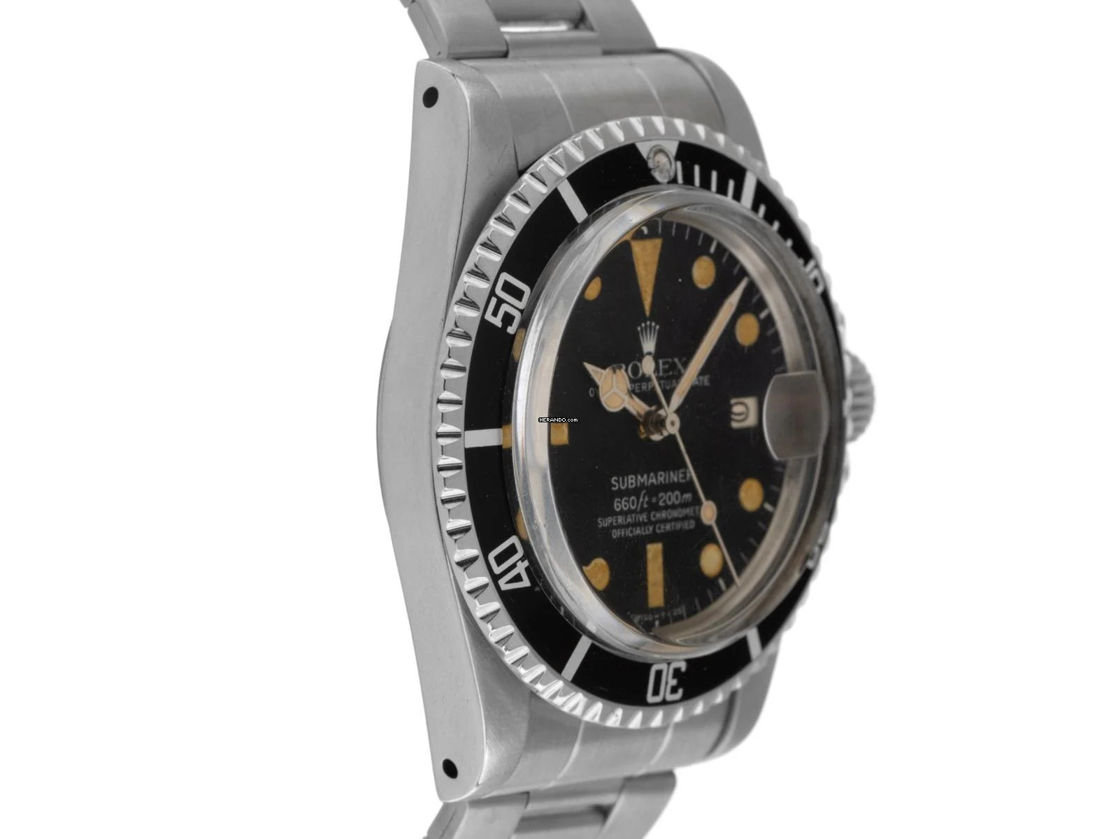 Rolex Submariner Date Matte Dial Ref.1680 1975 Box&Beschreibung sehr gut Vintage Submariner Date Matte Dial open 6/9