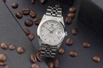 Thumbnail von Tudor Prince Date Day Linen Dial Edelstahl Automatik Herren Ref. 76200