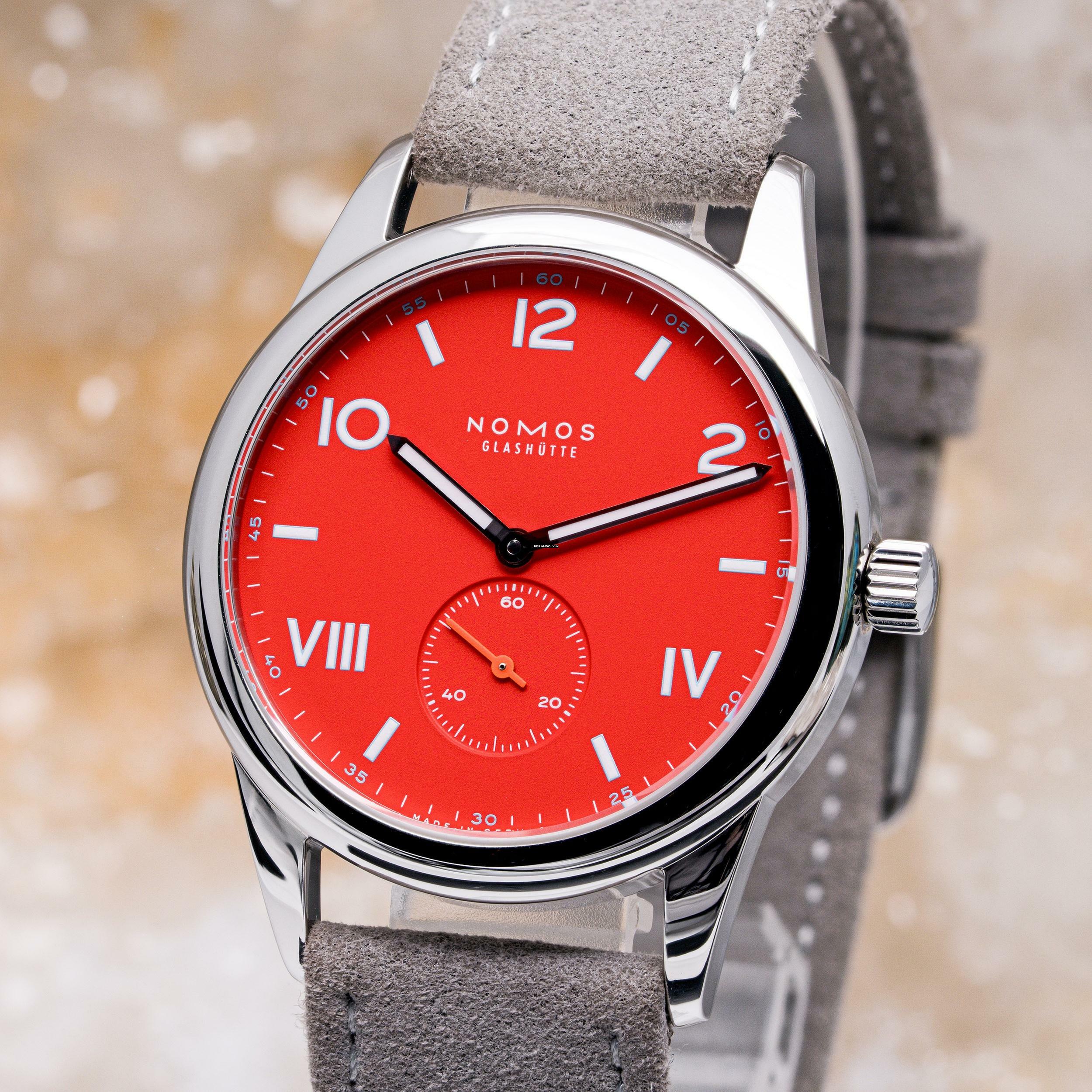 NOMOS Club Campus 38 Nonstop Red – 723 – NEW & Unworn – 09/2025 Full Set