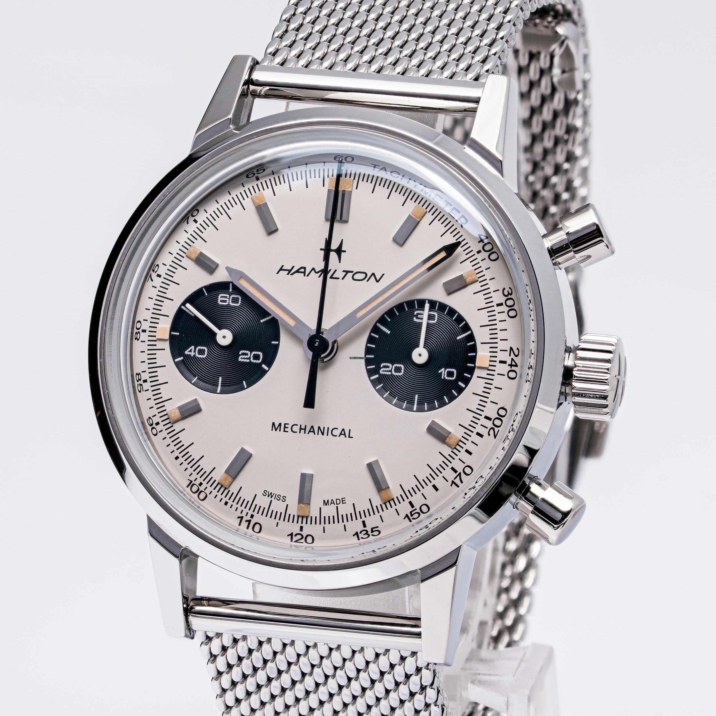 Hamilton Intra-Matic Chronograph White – H38429110 – NEW & Unworn – 11/2025 Full Set