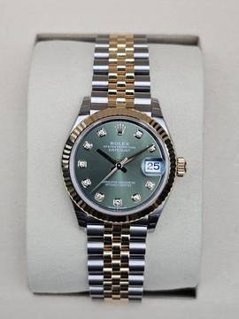  Rolex Datejust 31 31mm 278273 Jubilee Green Diamond dial Unworn/New Condition Full Set 10/2025 