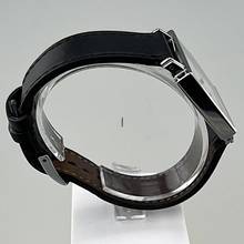 Thumbnail von NOMOS Tetra Glashütte Tetra Ref. 406 mit Stahlgehäuse Lederband plus Original Nomos Lederband (neu) Handaufzug Zifferblatt creme-weiß Original Box