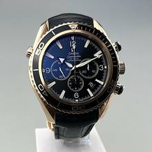 Thumbnail von Omega Seamaster Planet Ocean Chronograph 600 M 45,5 mm Rotgold mit Lederarmband und Faltschließe Full Set neuwertig