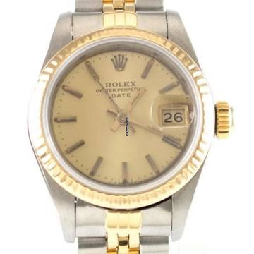 Rolex Lady-Datejust Date Lady gebraucht Edelstahl/Gold Automatik Ref. 69173
