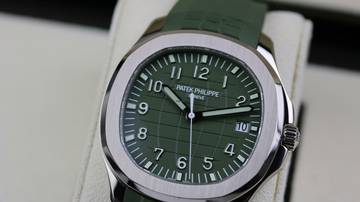 Thumbnail von Patek Philippe Aquanaut Whitegold Khaki Green - like New - Fullset - 2023