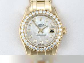 Thumbnail von Rolex Lady-Datejust Pearlmaster 29mm 80298 Gelbgold 750 Diamanten Perlmutt Automatik Gold