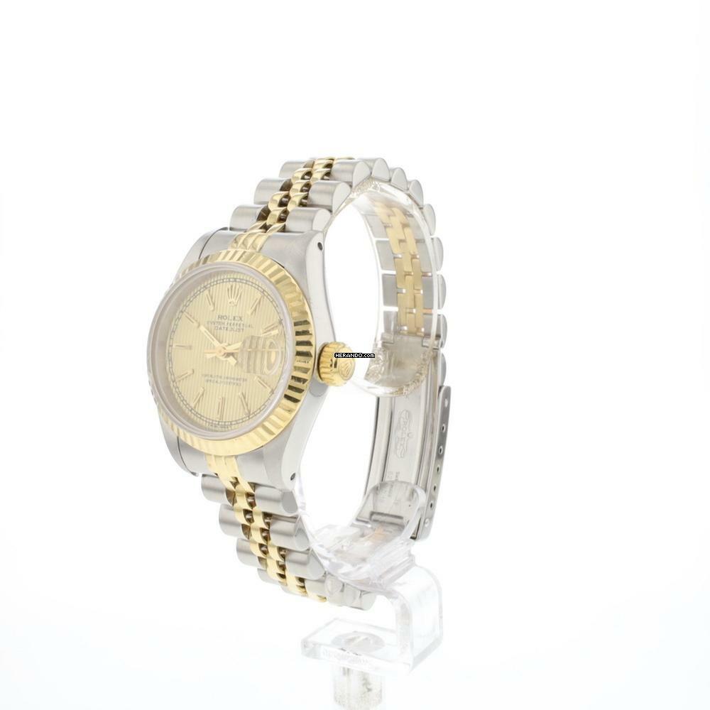 Rolex Lady-Datejust 26 Steel Gold Jubilee Tapestry Dial