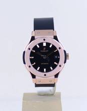 Thumbnail von Hublot Classic Fusion 18K Roségold King Gold Automatic black dial 38mm B+P