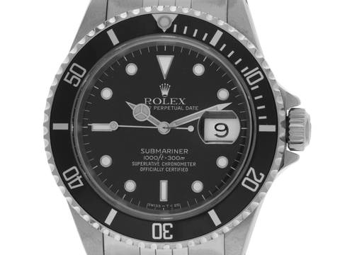  Rolex Submariner Date Ref.16610 1990 Box&Beschreibung sehr Gut Vintage Submariner Date 