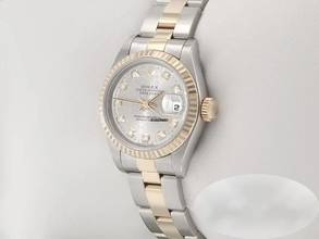 Thumbnail von Rolex Lady-Datejust Edelstahl Gelbgold 750 Diamanten 1996 Automatik Gold Stainless Steel Oyster-band Chronometer