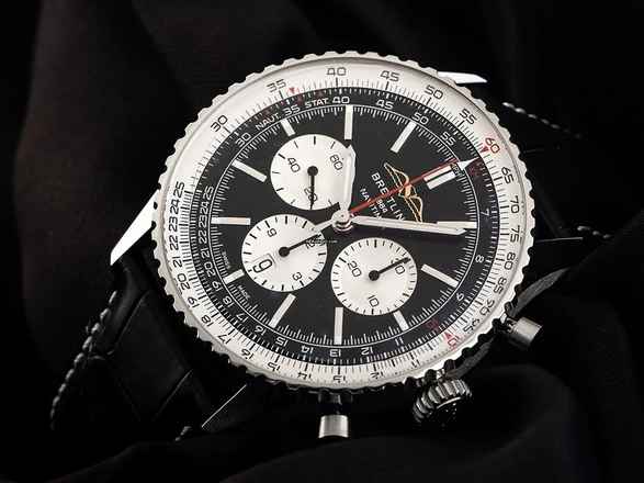  Breitling Navitimer 1 B01 Chronograph Ref.AB0137211B1P1 2025 Full Set Ungetragen Navitimer B01 Krokoleder Faltschließe 