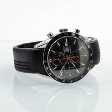 Thumbnail von TAG Heuer Carrera Calibre 16 chronograph CV2014 black dial Rubber strap