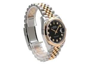 Thumbnail von Rolex Datejust 36 Oystersteel / Gelbgold Ref. 126233 Schwarz Diamant Jubile-Band