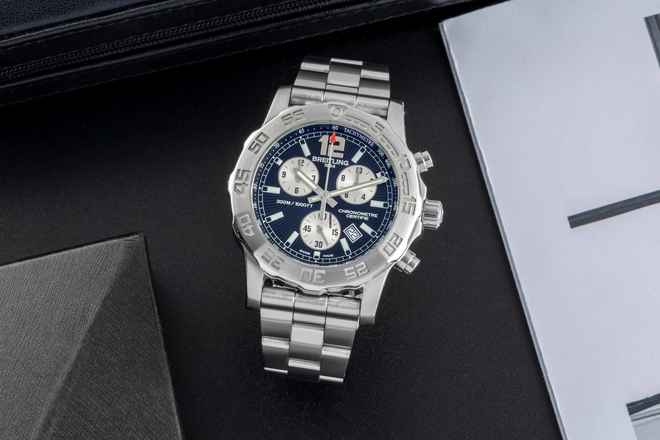  Breitling Colt Chronograph II Edelstahl Quarz Herrenuhr Ref. A7338710 