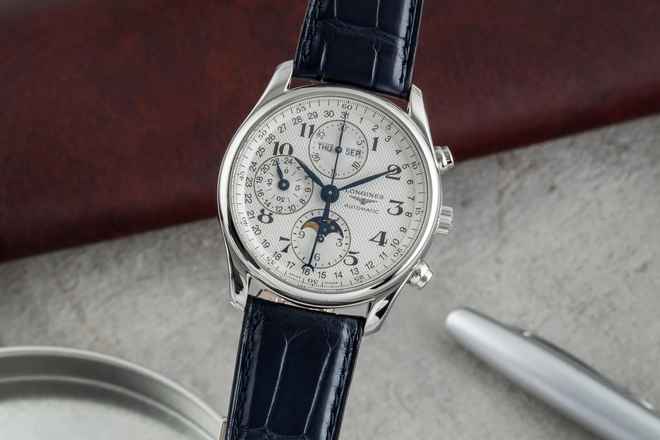 Longines Master Collection Chronograph Stahl Automatik Ref. L2.673.4.78.5 B&P 