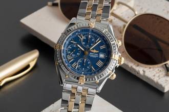 Thumbnail von Breitling Crosswind Chronograph Stahl / Gold Automatik Herrenuhr B13055