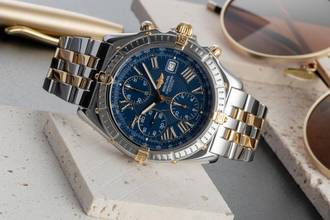 Thumbnail von Breitling Crosswind Chronograph Stahl / Gold Automatik Herrenuhr B13055