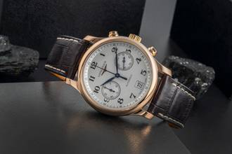 Thumbnail von Longines Master Collection 18k Rotgold Chronograph Ref. L2.669.8.78.3 B&P 2019