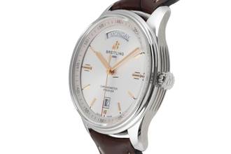 Thumbnail von Breitling Premier Automatik Day Date Stahl A45340 211G1P2 B&P 2019