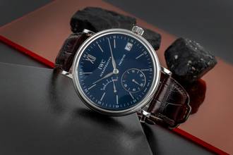 Thumbnail von IWC Portofino Handaufzug 8 Days Edelstahl Handaufzug Herrenuhr Ref. IW510106