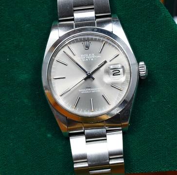 Rolex UNPOLISHED DATE 1500 WITH RARE SIGMA GHOST DIAL FROM 1979