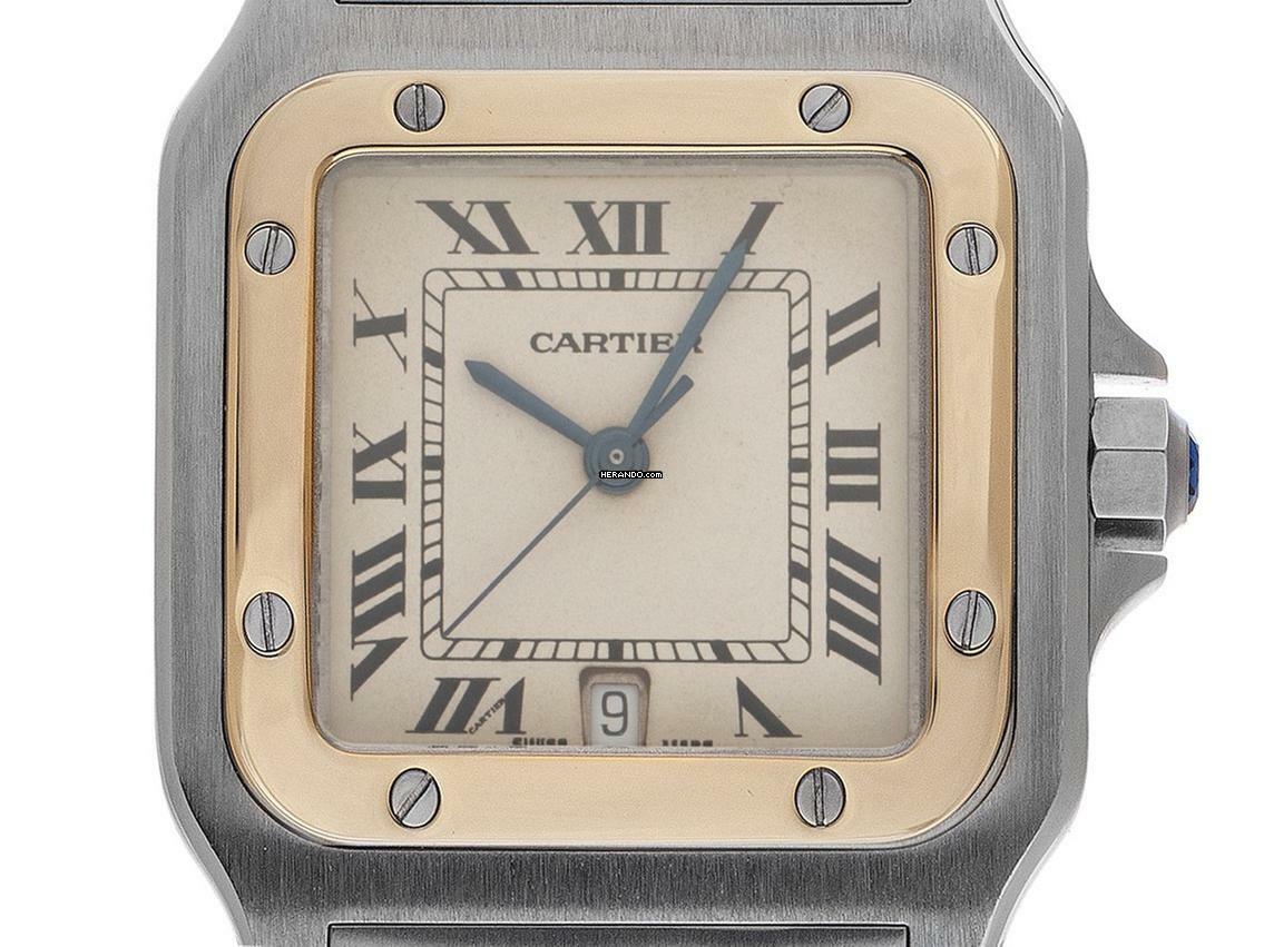 Cartier Santos Galbée GM Ref.187901 1998 Full Set sehr gut Vintage Santos GM großes Modell