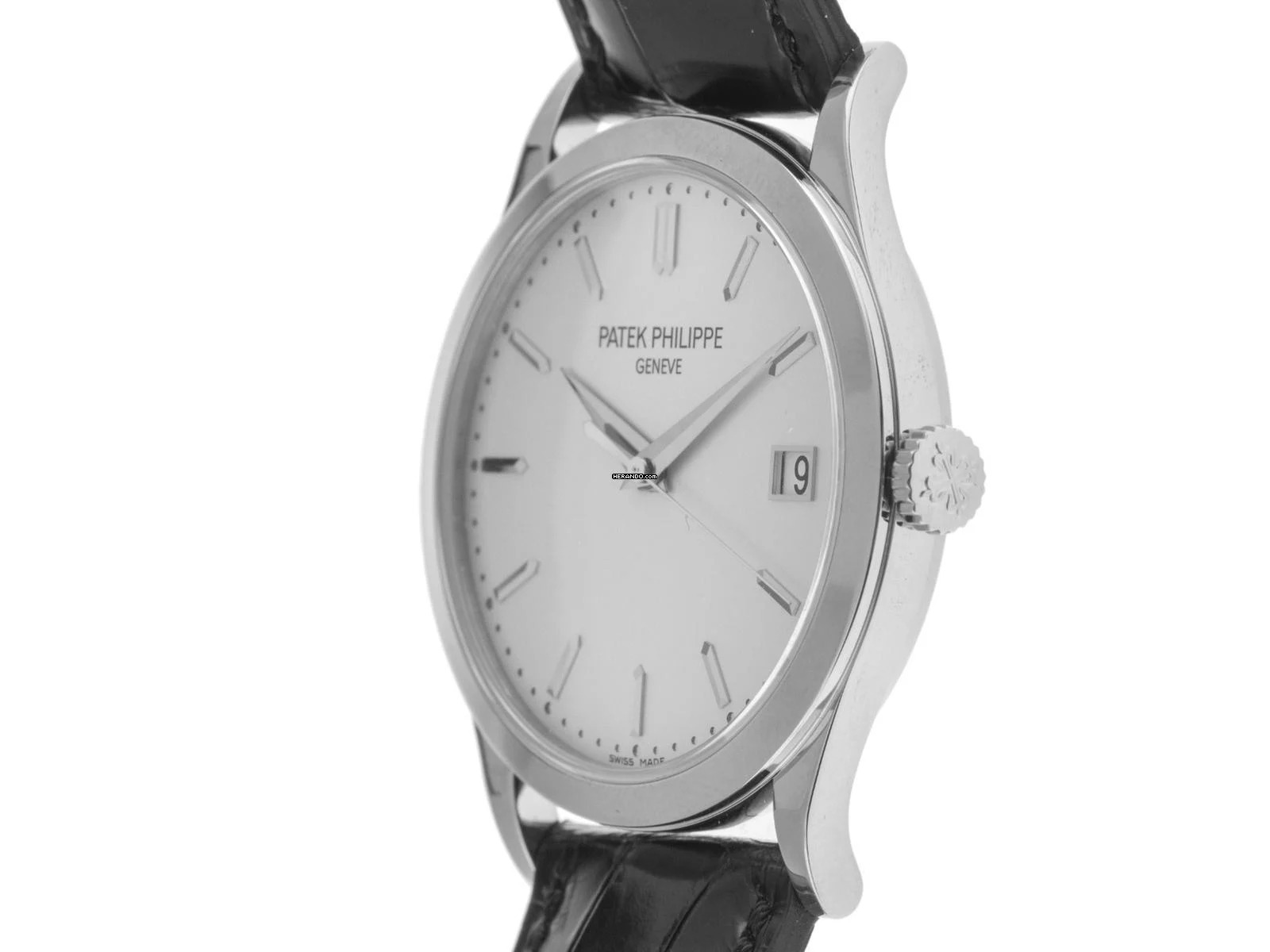 Patek Philippe Calatrava Ref.5296G-010 2016 Full Set wie Neu Vintage Calatrava 18kt Weißgold Faltschließe