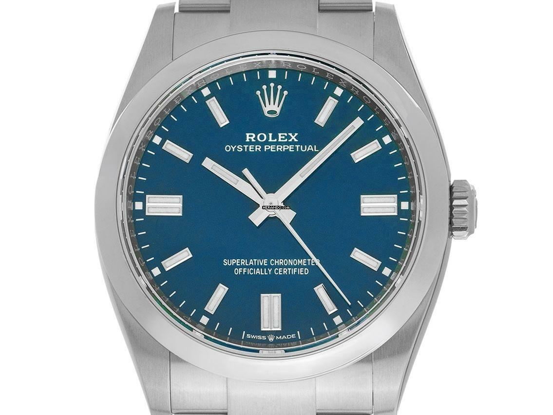 Rolex Oyster Perpetual 36 Ref.126000 2025 Full Set Ungetragen Oyster Perpetual Med Blue