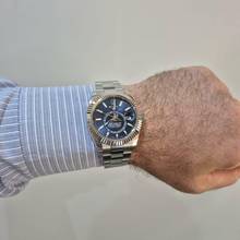 Thumbnail von Rolex Sky-Dweller Ouro Branco & Aço Blue Dial 42mm Completo