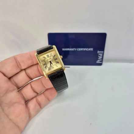  Piaget Tank Yellow Gold 23x30mm Corda Completo 