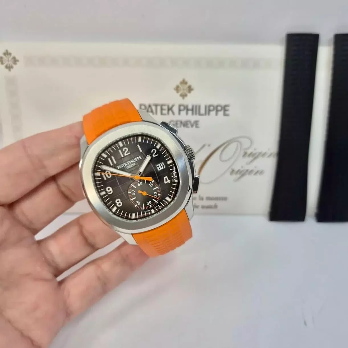 Patek Philippe Aquanaut Flyback Chronograph 42mm 2 Pulseiras Automático Completo