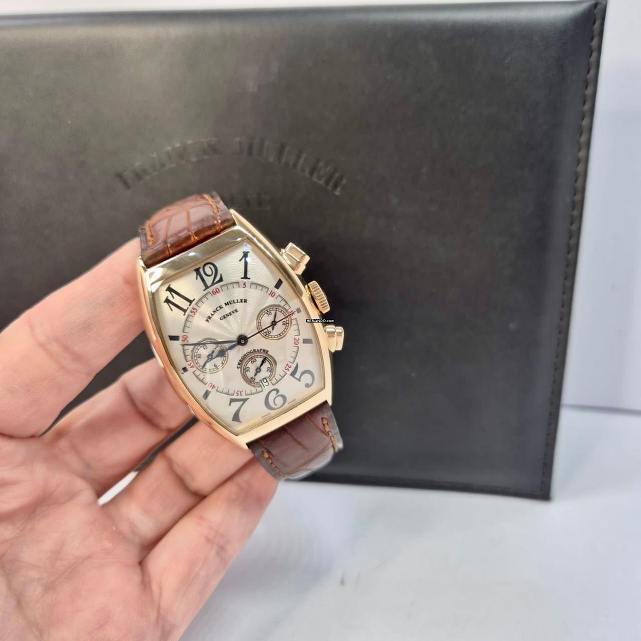 Franck Muller Master Calendar Chronograph Ouro Rosé Automático Completo