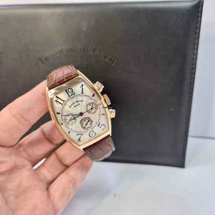  Franck Muller Master Calendar Chronograph Ouro Rosé Automático Completo 