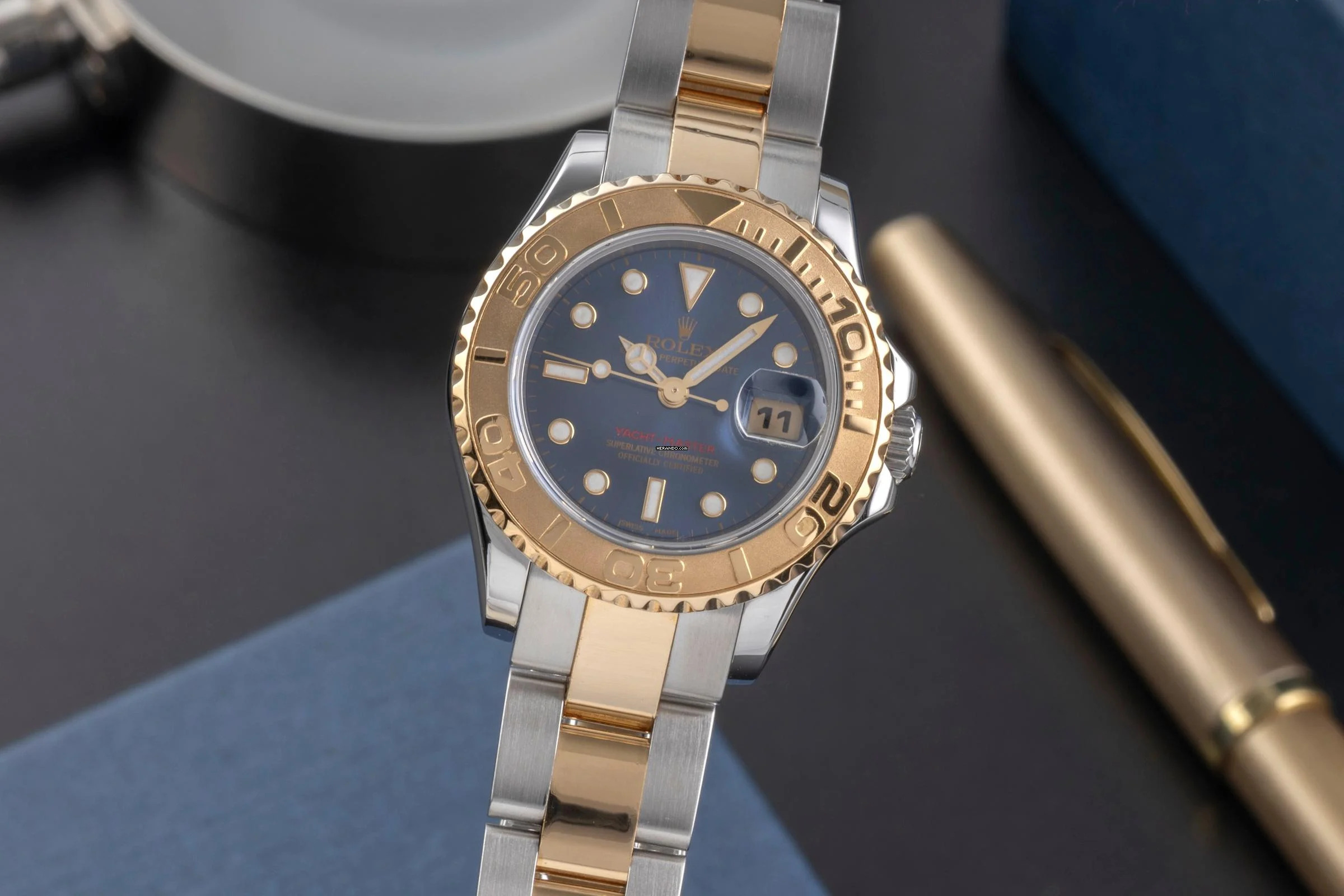Rolex Yacht-Master 29 Stahl / Gold Automatik Damenuhr Ref. 169623 Papiere 2007