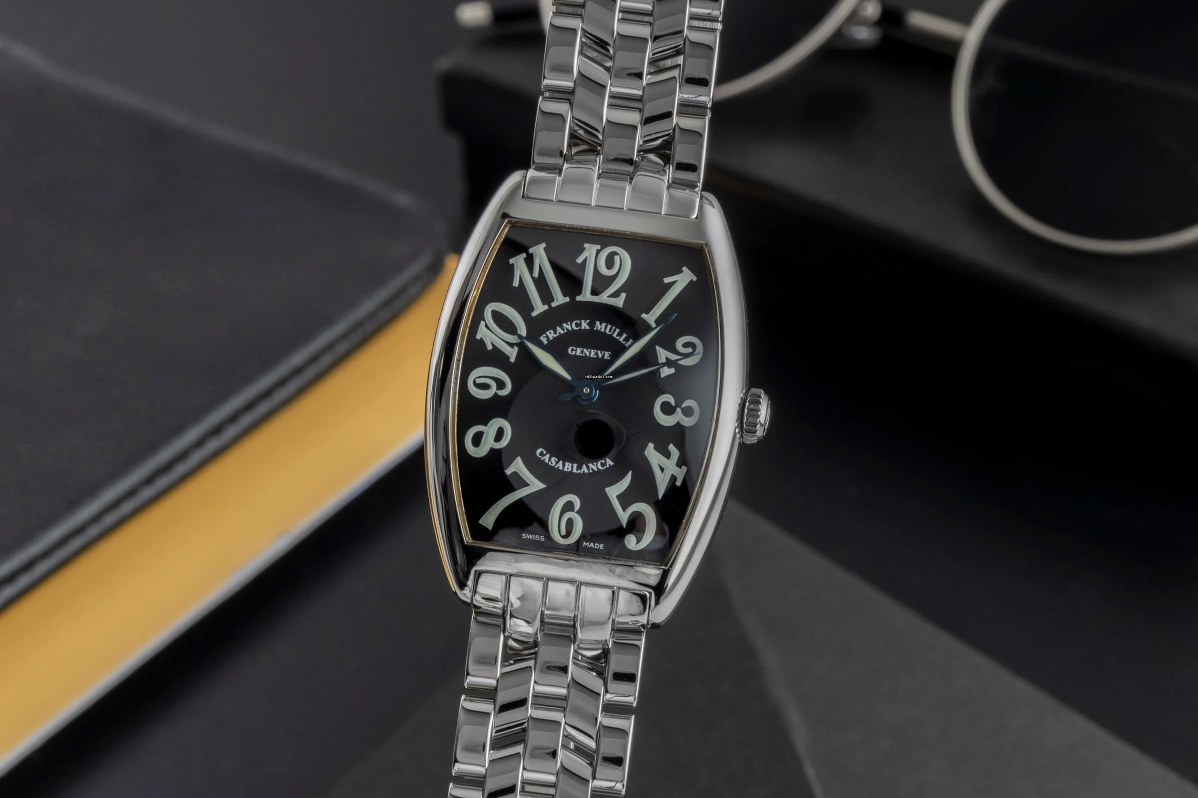 Franck Muller Casablanca Automatik Edelstahl Herrenuhr Ref. 2852 Klassiker