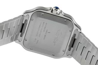 Thumbnail von Cartier Santos Stahl Green Dial Automatik Herren Ref WSSA0062 Box & Papiere 2023