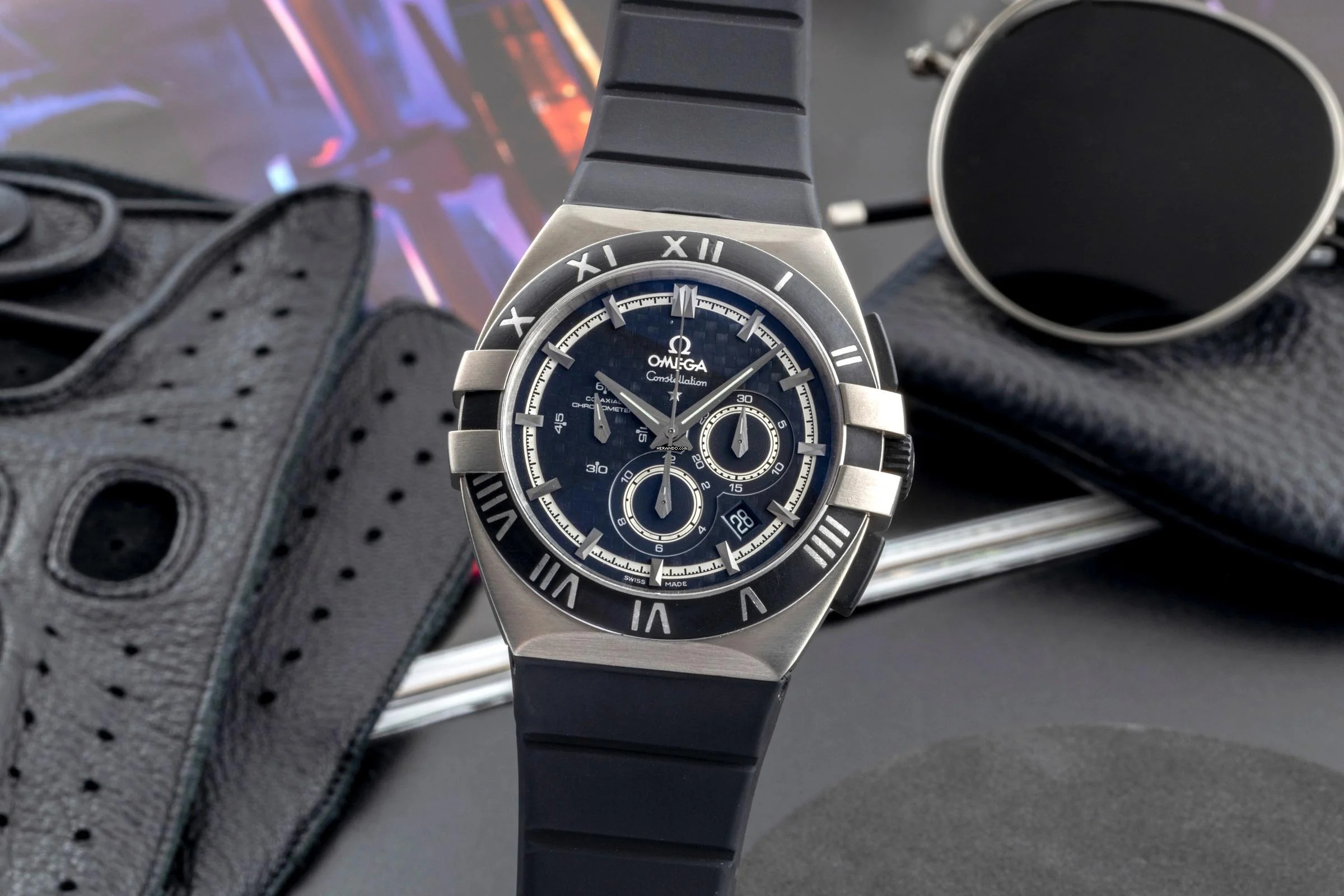 Omega Constellation Double Eagle Chronograph Automatik Ref. 121.92.41.50.01.001