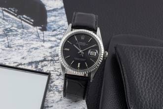 Thumbnail von Rolex Datejust 36 Black Dial Oyster Edelstahl Automatik Ref. 1603 Klassiker