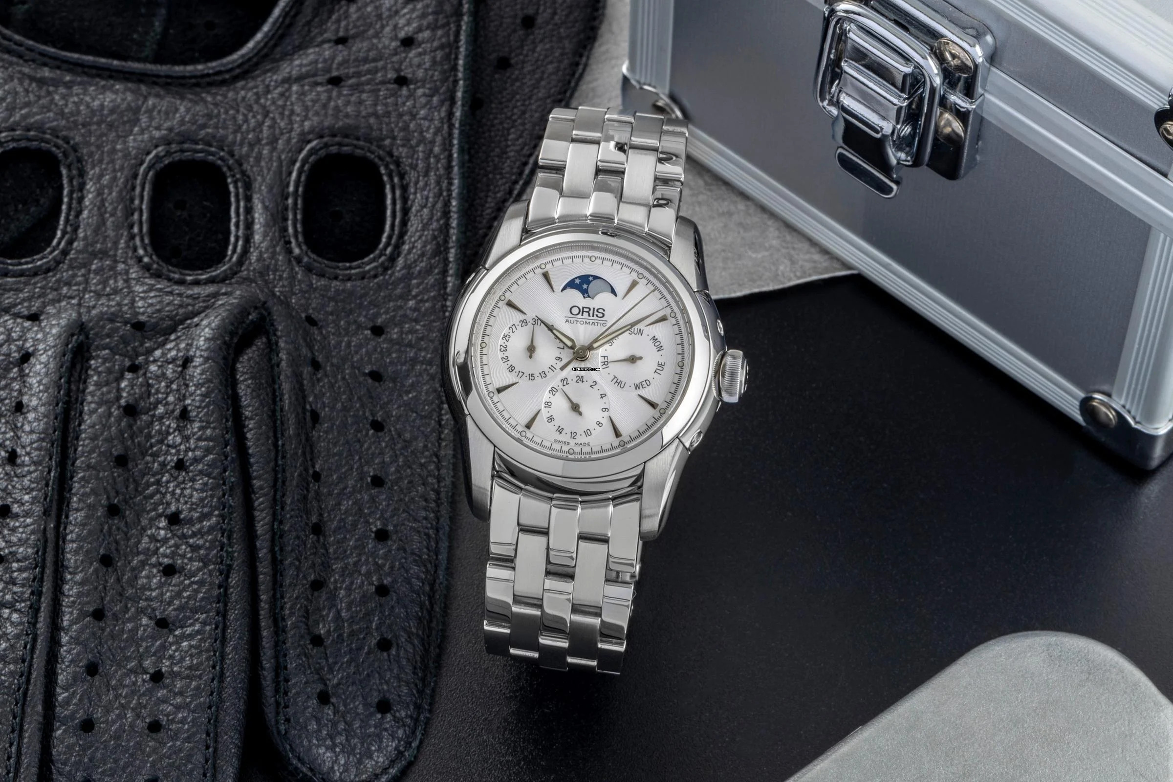 Oris Artelier Complication Automatik Stahl Ref. 581 7554 4051