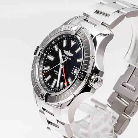  Breitling Avenger Gmt 43 Black – A32397101B1A1 – like NEW – 08/2017 Full Set 