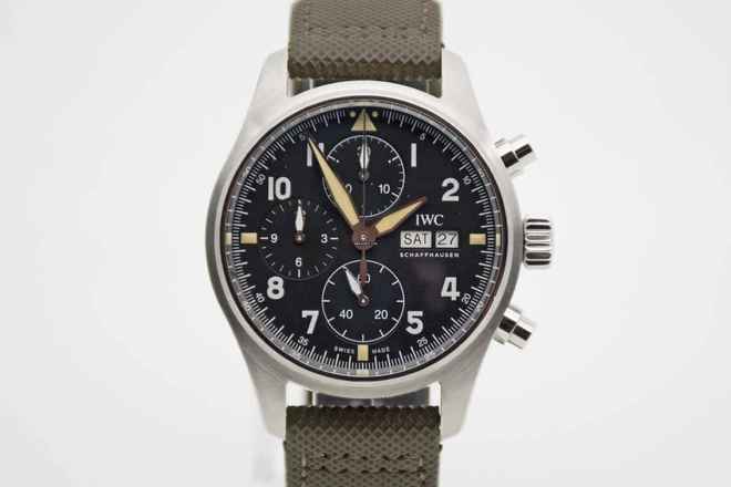  IWC Fliegeruhr Spitfire Chronograph Pilot Chronograph Spitfire 41 mm perfekte Uhr mit neuem Service 