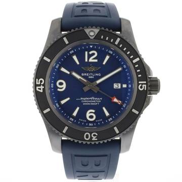  Breitling Superocean 46 Blue BlackSteel 