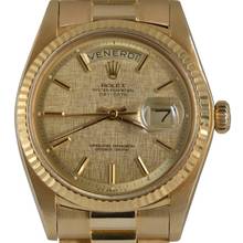 Thumbnail von Rolex Day-Date 36 1803 President Linen dial yellow gold 18KT Full Set TOP Condition