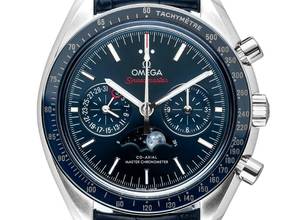 Thumbnail von Omega Speedmaster Moonphase Ref.304.33.44.52.03.001 2025 Full Set Ungetragen Speedmaster Moonphase Krokoleder Faltschließe