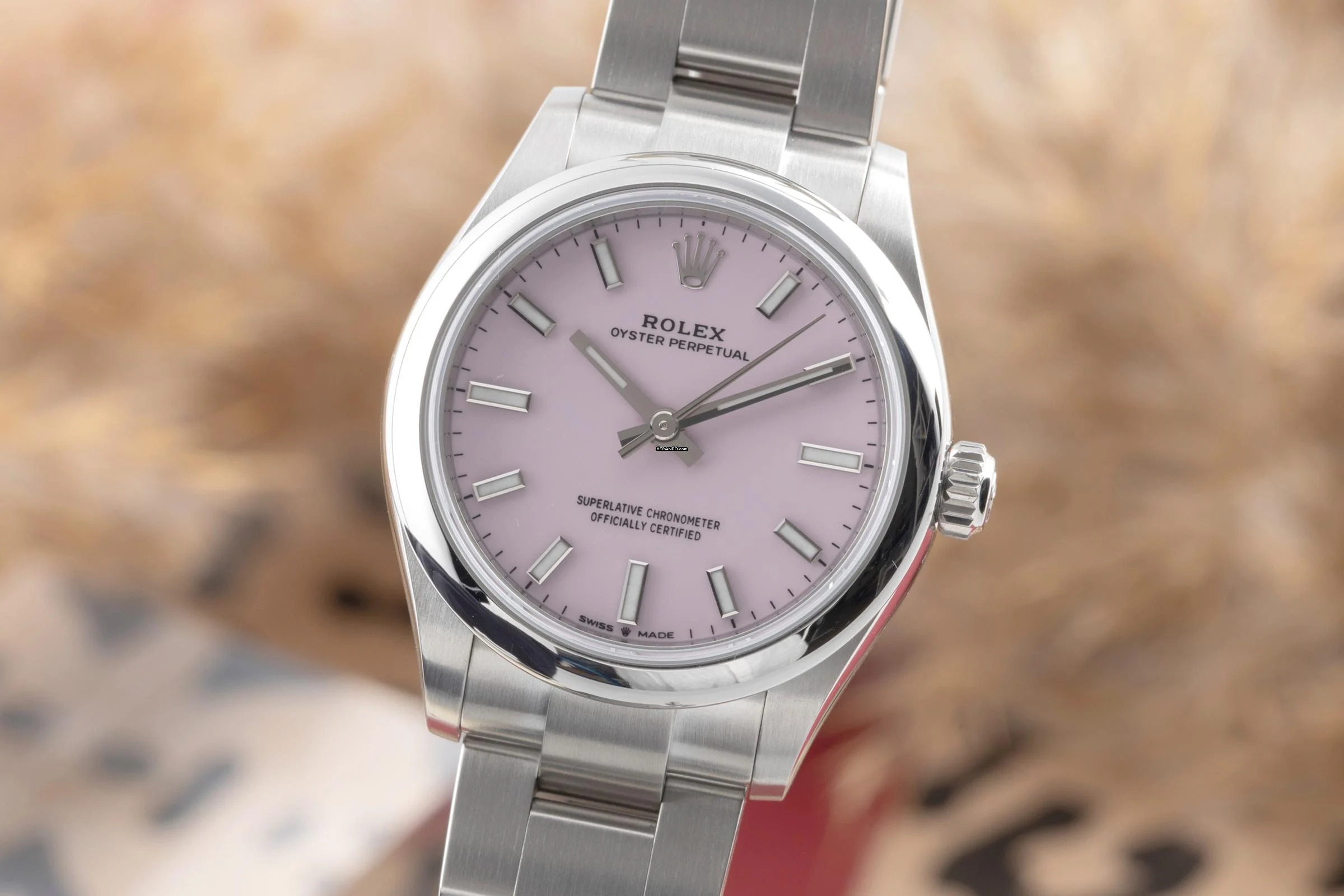Rolex Oyster Perpetual 31 ''Candy Pink'' Automatik Damenuhr Ref. 277200 B&P