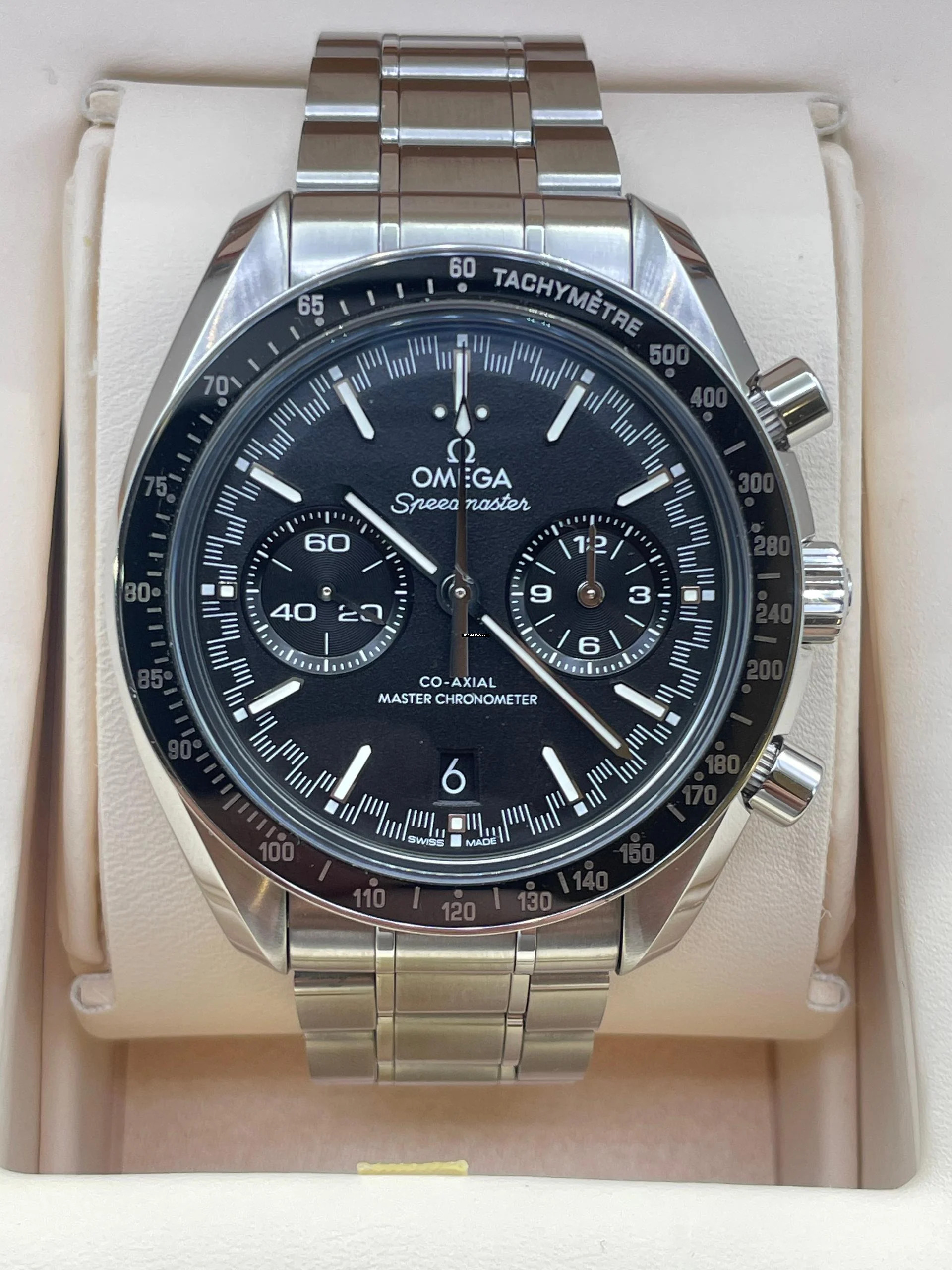 Omega Speedmaster Racing Chronometer Chronograph (Co Axial) FULL SET WITH BOX AND PAPERS NEW year:2024 44mm